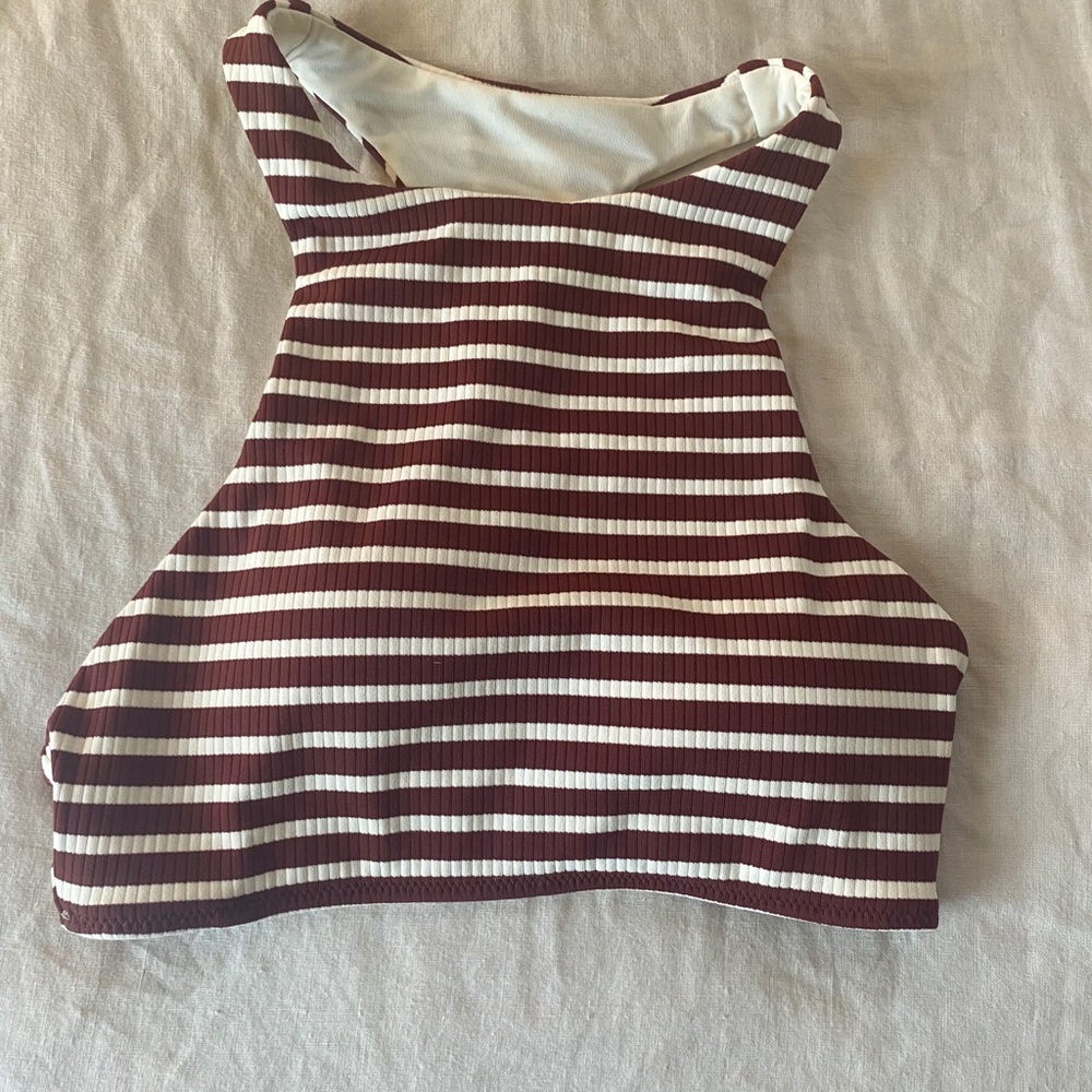 Racer back crop bikini top